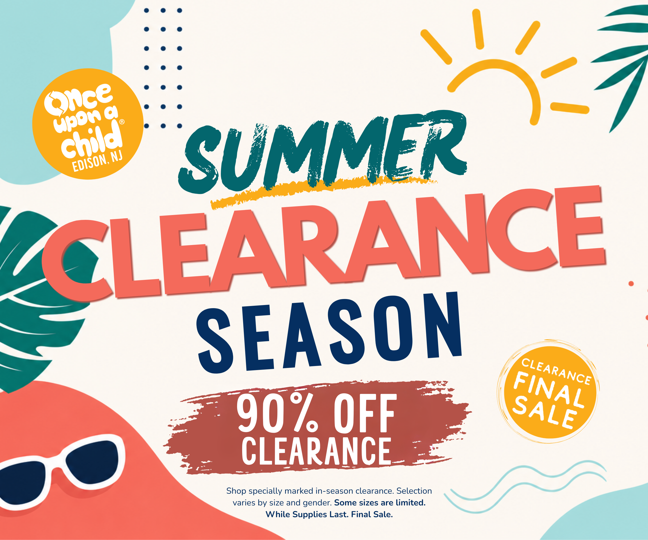 Don't miss our Summer Clearance going on now
